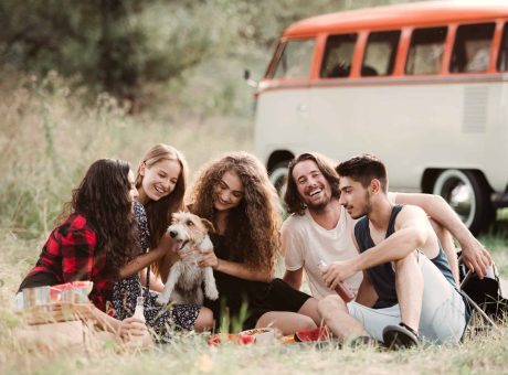 a-group-of-young-friends-with-a-dog-sitting-on-grass-on-a-roadtrip-through-countryside-.jpg